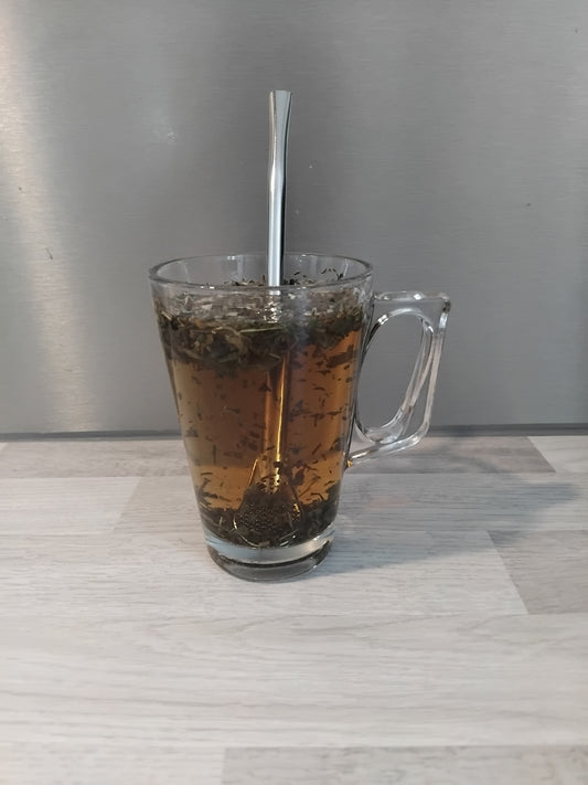 Bombilla en acier inoxydable – Paille filtrante réutilisable pour maté, thé et infusions